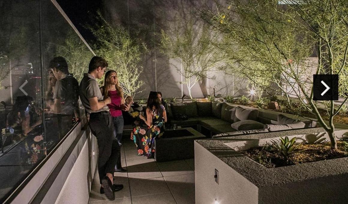 Downtown Los Angeles Skyline Balcony View Modern Penthouse Exterior foto